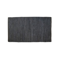 Bcbgmaxazria Leather Stripe 27″ x 45″ Accent Rug Bedding, Gray