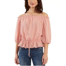 Bcx Juniors’ Off-The-Shoulder Top, Blush, Medium