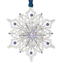 Beacon Design Glittering Silver Snowflake Ornament