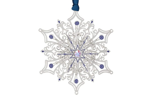  Glittering Silver Snowflake Ornament