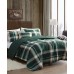  Curtis Plaid Reversible Comforter Set – Queen – Green