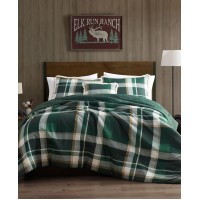 Bearpaw Curtis Plaid Reversible Comforter Set – Queen – Green