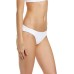  Virtue Women’s Adela Ruched Hipster Bikini Bottom, White, X-Small
