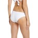  Virtue Women’s Adela Ruched Hipster Bikini Bottom, White, X-Small