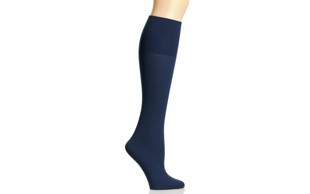 Women’s Comfy Cuff Links Trouser Socks, Blue
