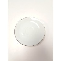 Bernardaud Diamond Tea Saucer, 6in, White