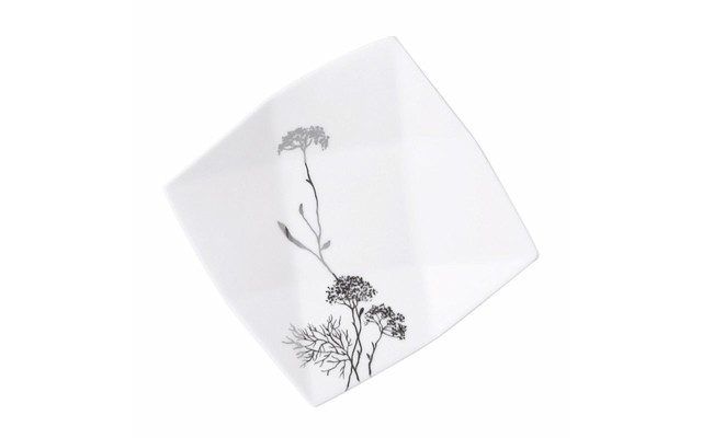 Bernardaud France Limoges Coupe Cavanna Promenade Brillant Tray, White