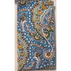 Bespoke Fashion The Ultimate Pocket Square Aqua Paisley