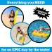  Inflatable Buffet and Salad Bar, Holds Drinks, Snacks and More, Banana Boat
