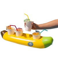 BigMouth Inc Inflatable Buffet and Salad Bar, Holds Drinks, Snacks and More, Banana Boat