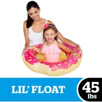 BigMouth inc. Water Float – Pool Float for Kids Age 1-3, Sprinkles of Fun Pink Donut