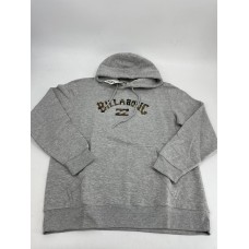 Billabong Mens Arch Fill Pullov Gray Heather Medium Print