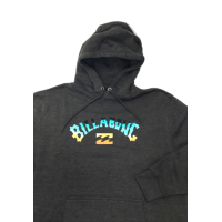 Billabong Premium Men’s Arch Fill Hoodie, Large, Gray