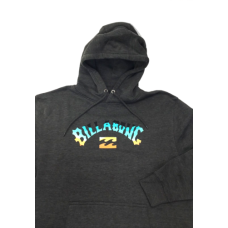 Billabong Premium Men’s Arch Fill Hoodie, Large, Gray