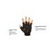  Men’s Fingerless Cross Training Fitness Gloves, Gray, Medium