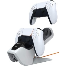 Bionik Power Stand for Playstation 5: Dual PS5 Controller Charging Station with Overcharger Protection – Power Adapter Included (BNK-9067) – Playstation 5