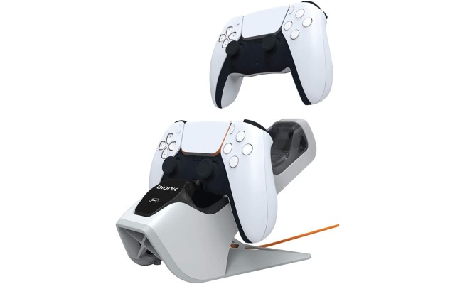  Power Stand for Playstation 5: Dual PS5 Controller Charging Station with Overcharger Protection – Power Adapter Included (BNK-9067) – Playstation 5
