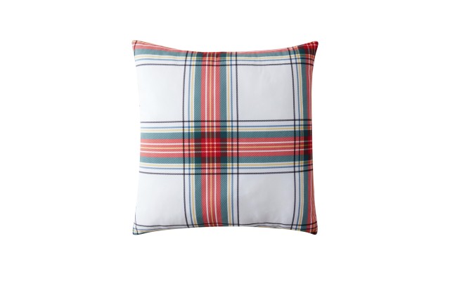 s Plaid Reversible Decorative Pillow, 24″ X 24″, Red, 24x24