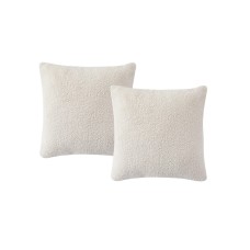 Birch Trails Solid Sherpa Set of 2 Decorative Pillows, 18″ X 18″