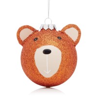 Bloomingdale’s Glass Bear Head Ornament