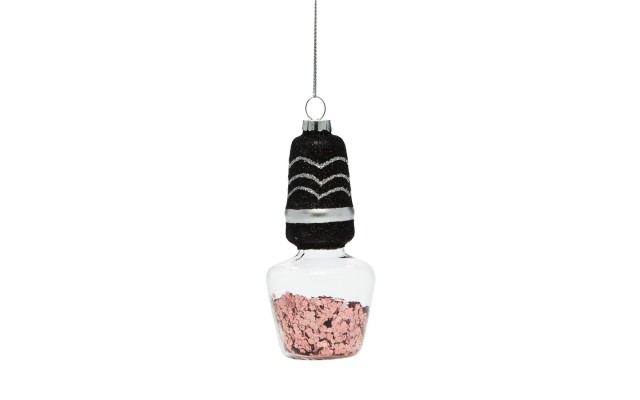 Bloomingdale’s Glass Bottle Ornament,