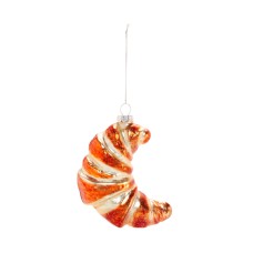  Bloomingdale’s Glass Croissant Ornament, Tan