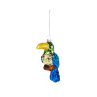 Bloomingdale’s Glass Parrot Ornament, Multi