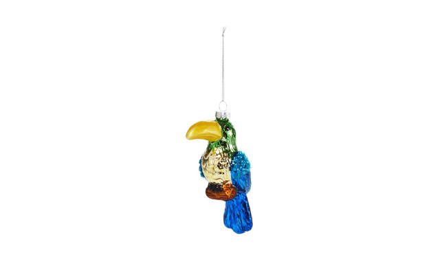Bloomingdale’s Glass Parrot Ornament, Multi