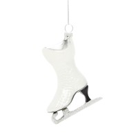 Bloomingdale’s Ice Skate Glass Ornament, White