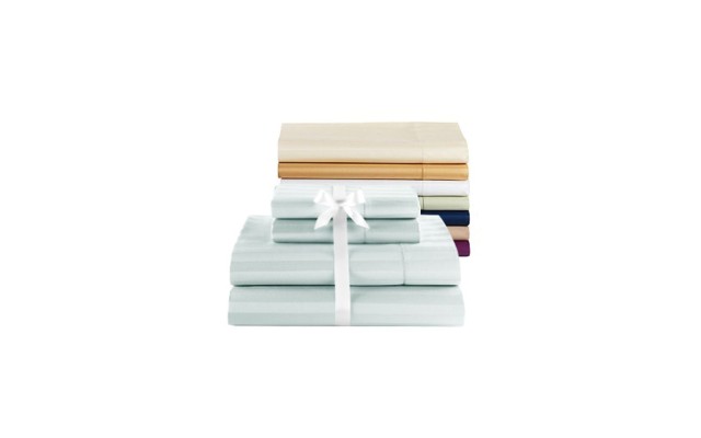 Bloomingdale’s The Deluxe Sheets Twin Sheet Set, Mist