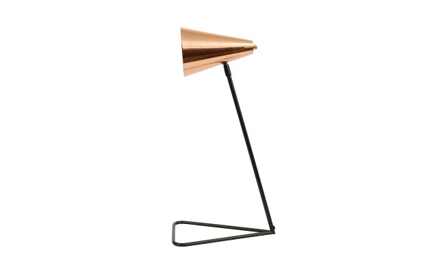  24” Metal Table Lamp – Black/Copper