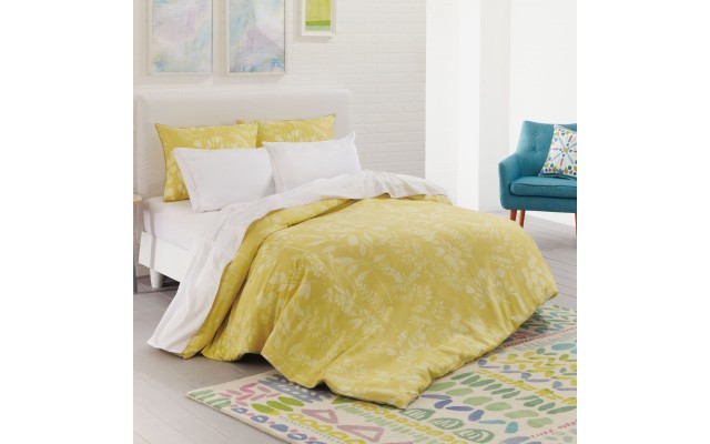  Fleur Duvet Cover Sets, Chartreuse, Full/Queen