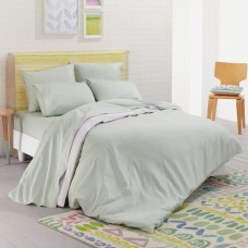 Bluebellgray Nessa Solid Reversible Duvet Sets/Green/Twin
