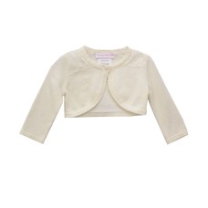 Bonnie Baby Baby Girls Lace-Trim Cotton Cardigan