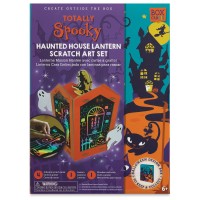 Box CanDIY Totally Spooky Lantern Scratch Art Set – Haunted House