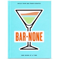 Brass Monkey Bar None Drink Journal, Blue, 4.3″W x 5.75″H