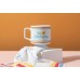  In Morning Ceramic Mug Stackable Ceramic Coffee Mug with Plenty of Vintage Charm, Holds 10 oz., Dishwasher Safe, Coffee Cup with Double-Sided Artwork, Makes a Great Gift!