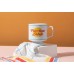 Part-time Adult Ceramic Mug Stackable Ceramic Coffee Mug with Plenty of Vintage Charm, Holds 10 oz., Dishwasher Safe, Coffee Cup with Double-Sided Artwork, Makes a Great Gift!