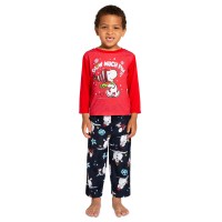 Briefly Stated Matching Little Boys and Girls 2-Piece Peanuts Long-Sleeve Pajama Set – Grey, 4
