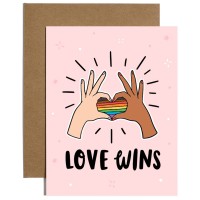 Brittany Paige Love Wins Sticker Card