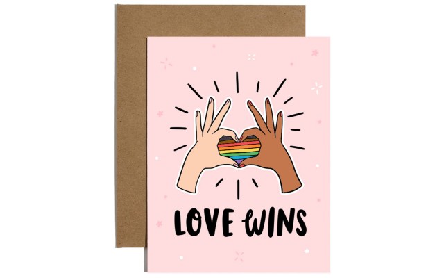 Brittany Paige Love Wins Sticker Card