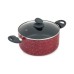  Venus Nonstick Aluminum 16-Pc. Cookware Set, Red