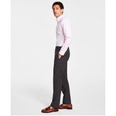 Brooks Brothers Men’s Classic-Fit Stretch Pinstripe Wool Blend Suit Pant,Brown, 36×30
