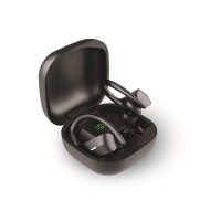Brookstone SportCharge True Wireless Bluetooth Earbuds – Black