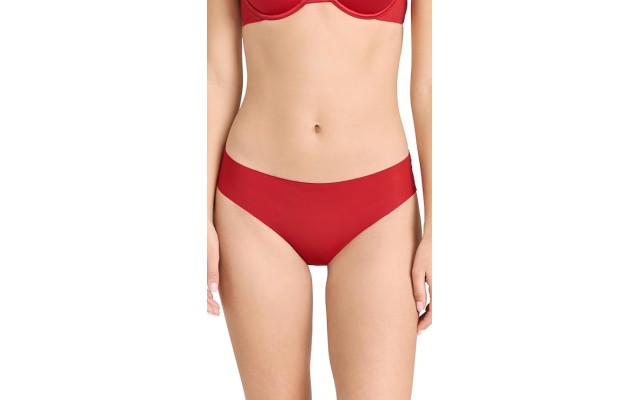 B.tempt’d Women’s B. Bare Cheeky Panty, Haute Red, Small