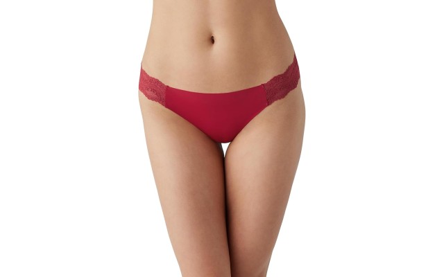 B.tempt’d Women’s b.Bare Thong Panty, Haute Red, Large