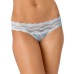 B.tempt’d Women’s Lace Kiss Thong Panty, Saltwater Slide, Medium