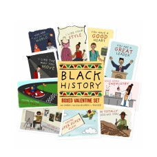 By Ms James Black History Valentine Boxed Card Set, Multi, 4.75″ x 3.25″