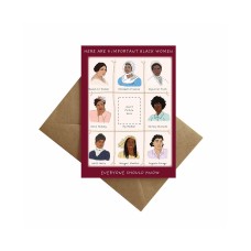 By Ms James Important Women You Should Know Mother’s Day Card, Multi, 5″x7″
