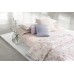  Home Blush Gathered Tuck Pillow, Pale Plum, 18X18